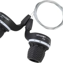 microSHIFT MS25 Twist Shifter Set - 3 x 7-Speed