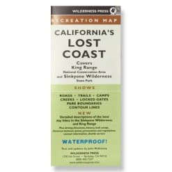 Wilderness Press California's Lost Coast Map