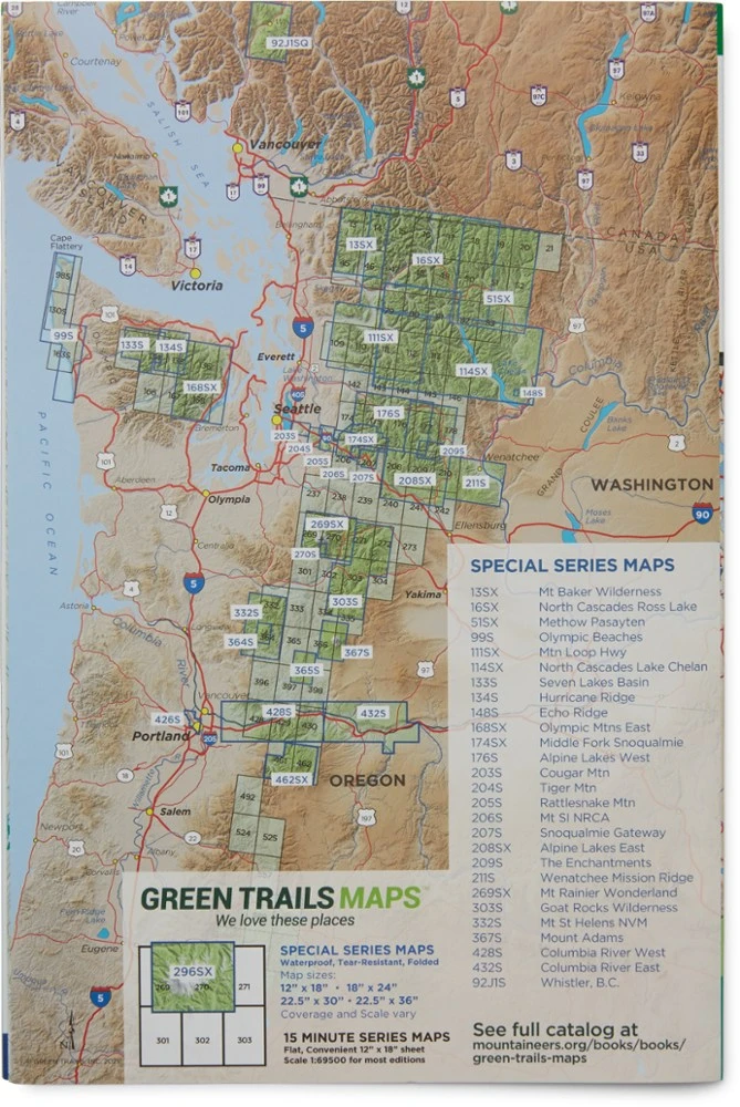 Green Trails Map 209S - The Enchantments: Stuart Range 4 Green Trails Map 209S - The Enchantments: Stuart Range - Image 2